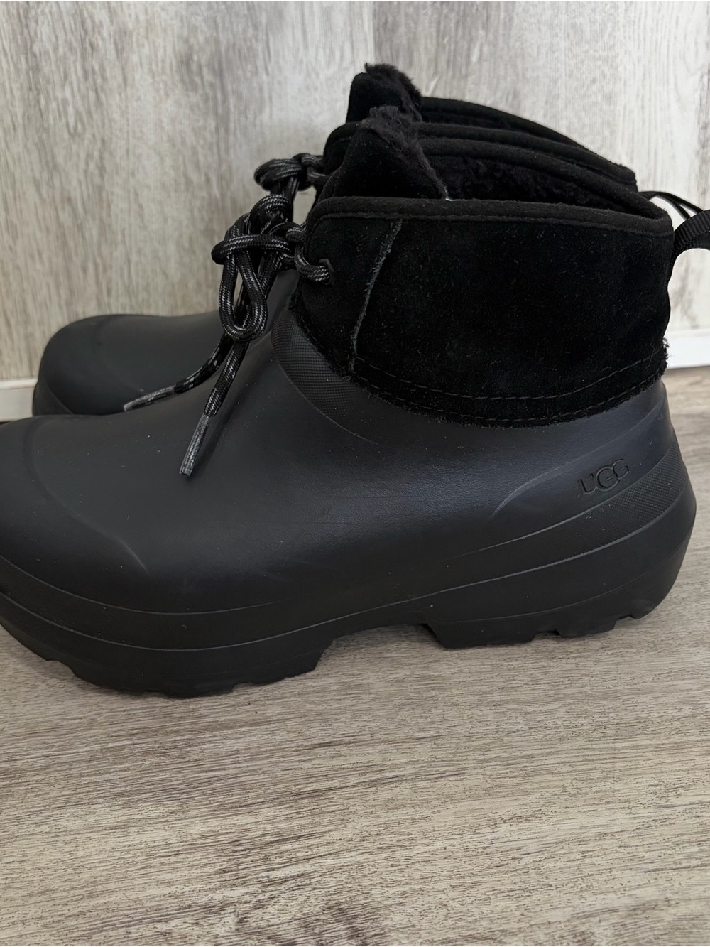 UGG Women's Tasman X Lace Waterproof Boots Black Platform Women’s Size 7